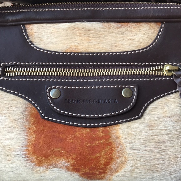 🚨B2G1 FRANCESCO BIASIA Animal Print Faux Fur Vintage Purse - Picture 5 of 10